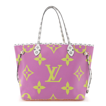 LOUIS VUITTON Monogram Giant Neverfull MM Pink Lilac
