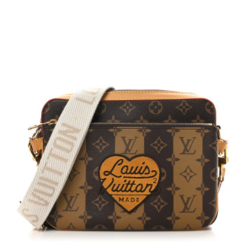 LOUIS VUITTON X NIGO Reverse Monogram Stripes Trio Messenger