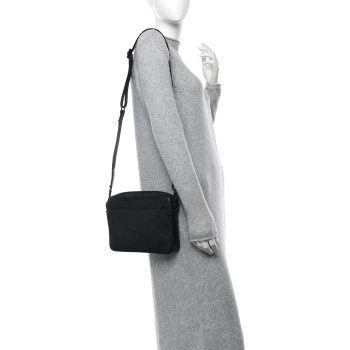LOUIS VUITTON Calfskin Monogram Shadow Duo Messenger Black