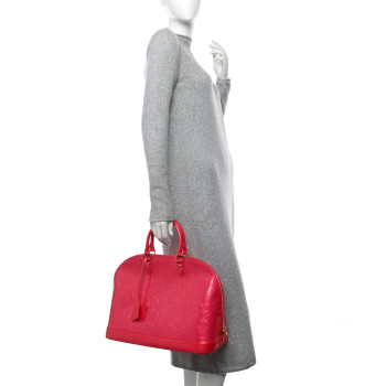 LOUIS VUITTON Vernis Alma GM Rose Pop