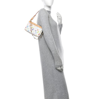 LOUIS VUITTON LV X TM Monogram Multicolor Pochette Accessories White