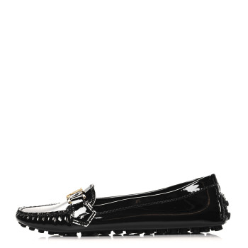 LOUIS VUITTON Patent Calfskin Oxford Loafers 40 Black LOUIS VUITTON Patent Calfskin Oxford Loafers 40 Black
