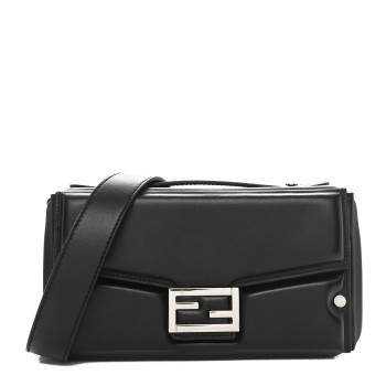 FENDI Nappa Baguette Soft Trunk Bag Black