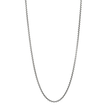 DAVID YURMAN Sterling Silver 2.7mm Small Box Chain Necklace 24"