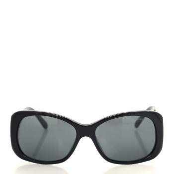 CHANEL Acetate Charms Sunglasses 5123 Black