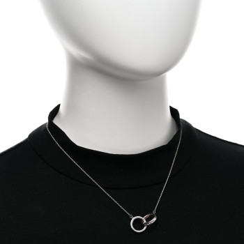 TIFFANY Sterling Silver 1837 Interlocking Circles Pendant Necklace