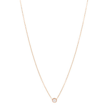 CARTIER 18K Pink Gold Diamond LM D'Amour Pendant Necklace CARTIER 18K Pink Gold Diamond LM D'Amour Pendant Necklace