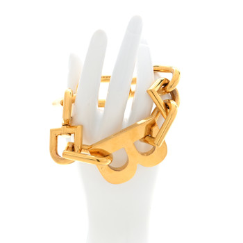 BALENCIAGA Metal B Chain Bracelet M Gold BALENCIAGA Metal B Chain Bracelet M Gold