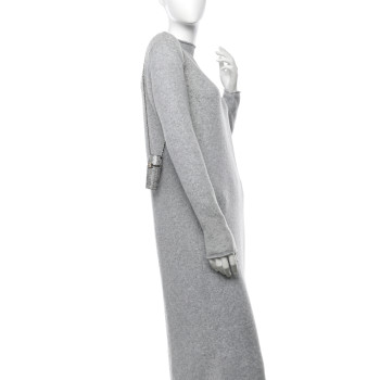 CHANEL Metal Resin Lambskin Crystal Lipstick Case Long Necklace On Chain Silver Black Gold