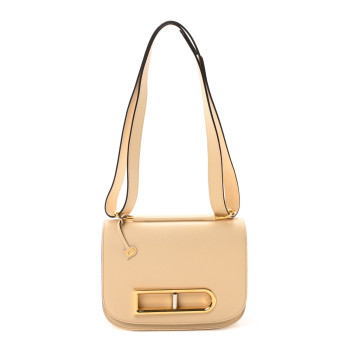 DELVAUX Alpina Calfskin Lingot Crossbody Dune