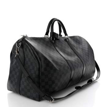 LOUIS VUITTON Damier Graphite Keepall Bandouliere 55