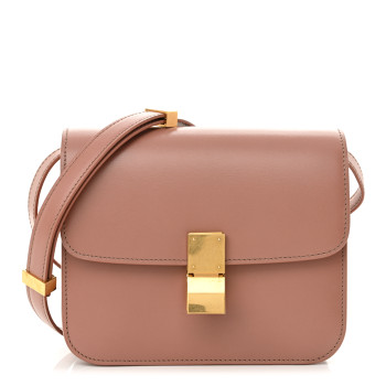 CELINE Box Calfskin Teen Classic Box Flap Bag Antique Rose