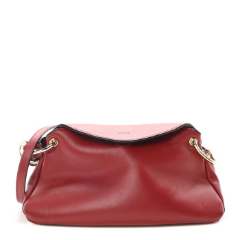 CHLOE Calfskin Mini Juana Shoulder Bag Red