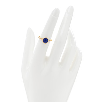 MARCO BICEGO 18K Yellow Gold Lapis Lazuli Jaipur Stackable Ring 53 6.25