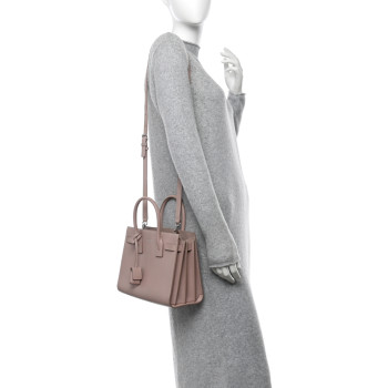 SAINT LAURENT Smooth Calfskin Baby Sac De Jour Pale Blush