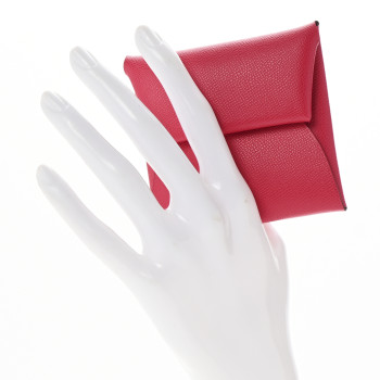 HERMES Epsom Bastia Coin Purse Rose Extreme