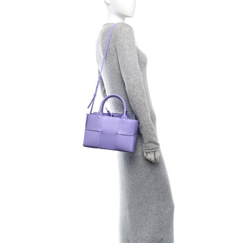 BOTTEGA VENETA Nappa Maxi Intrecciato Mini Arco Tote Wisteria