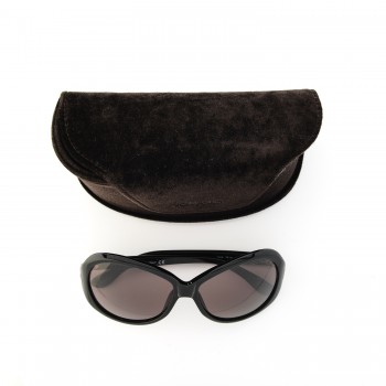 TOM FORD Cecile Sunglasses TF171 Black 203920 | FASHIONPHILE