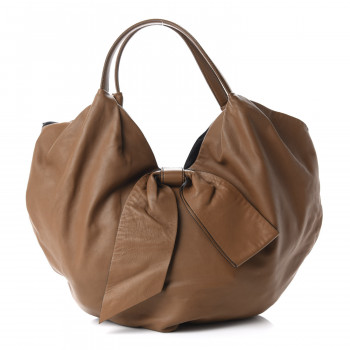 ショルダーバッグ・ポシェット Valentino Garavani Nappa Large Hobo Bag VALENTINO GARAVANI Nappa 360 Bow Shoulder Bag Brown 660124