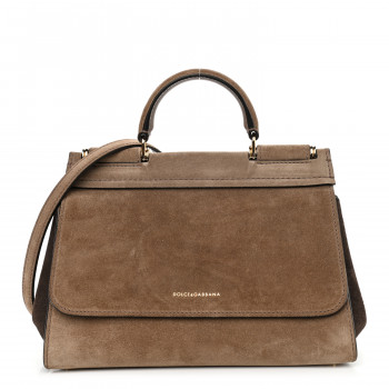 【関税＆送料込み】Dolce & Gabbana 'Sicily Soft Suede' Tote 6e184fb2a0563af13df304c6d2e1f7