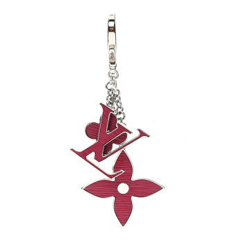 LOUIS VUITTON Fleur d Epi Bag Charm Fuchsia