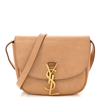 SAINT LAURENT Smooth Vintage Calfskin Small Kaia Satchel Brown Gold