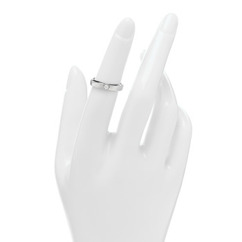 VAN CLEEF & ARPELS Platinum Diamond Toujours Etoiles Wedding Band Ring 49 5