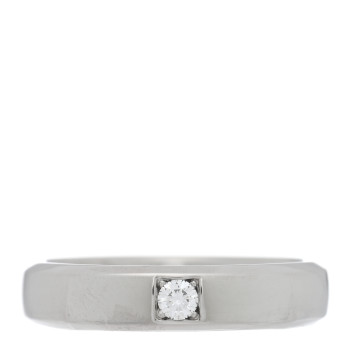 VAN CLEEF & ARPELS Platinum Diamond Toujours Etoiles Wedding Band Ring 49 5