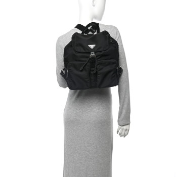 PRADA Nylon Vela Large Backpack Black