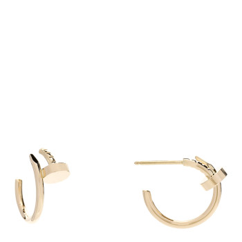 CARTIER 18K Yellow Gold Juste Un Clou Hoop Earrings