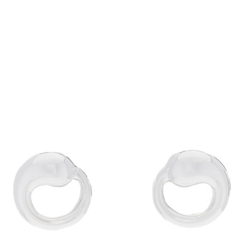 TIFFANY Sterling Silver 11mm Elsa Peretti Eternal Circle Earrings