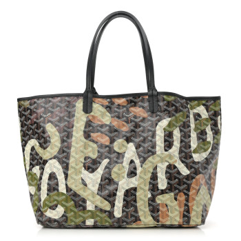 GOYARD Goyardine Saint Louis Lettres Camouflage PM Black Green