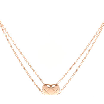 CHANEL 18K Beige Gold Coco Crush Pendant Necklace