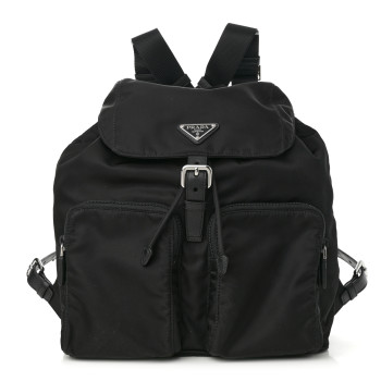 PRADA Nylon Vela Large Backpack Black