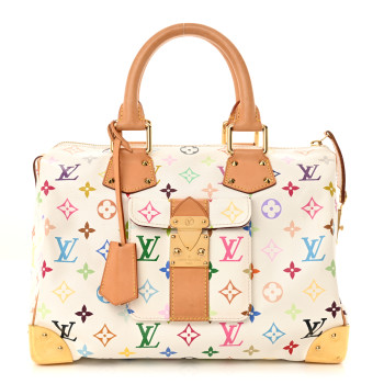 LOUIS VUITTON Monogram Multicolor Speedy 30 White