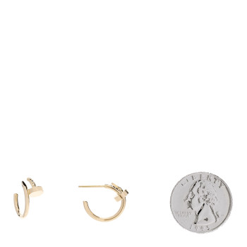 CARTIER 18K Yellow Gold Juste Un Clou Hoop Earrings