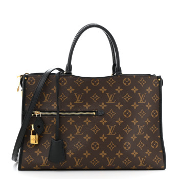 LOUIS VUITTON Monogram Popincourt MM Black