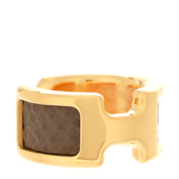 HERMES Epsom Olympe Ear Cuff PM Etoupe