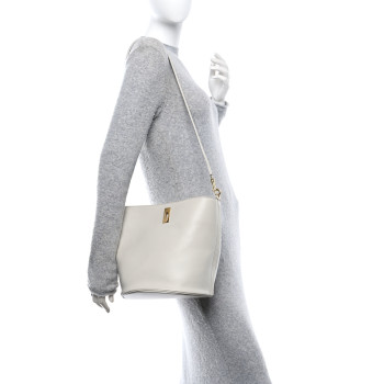 CELINE Smooth Calfskin Bucket 16 Light Stone