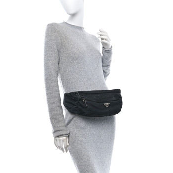 PRADA Tessuto Nylon Montagna Belt Bag Black