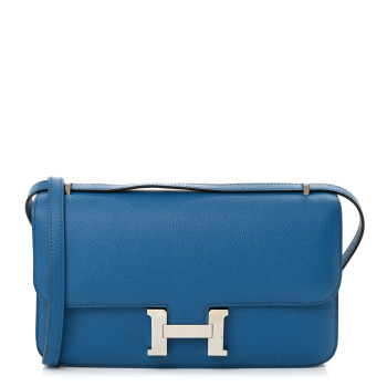 HERMES Epsom Constance Elan 25 Bleu Izmir