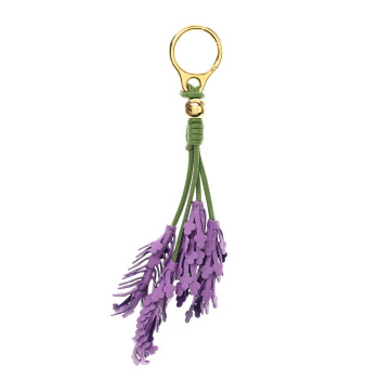 LOEWE Calfskin Lavender Bag Charm Lavender