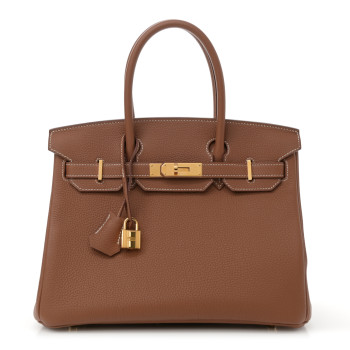 HERMES Togo Birkin 30 Gold