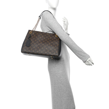 LOUIS VUITTON Monogram Surene MM Black