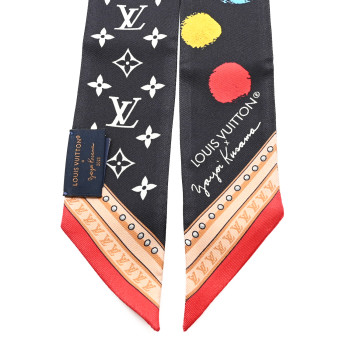 LOUIS VUITTON LV X YK Silk Monogram Bandeau Black Multicolor