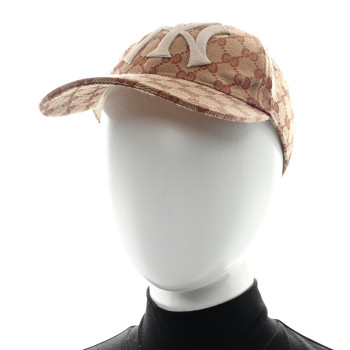 HERMES Ramie Deerskin Baseball Cap 59