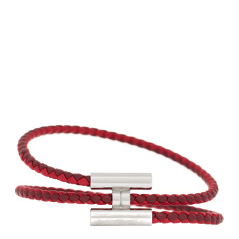 HERMES Swift Double Wrap Cord Tournis Tresse Bracelet T4