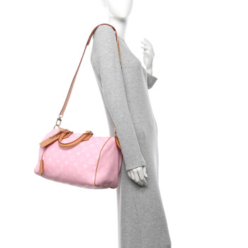 LOUIS VUITTON Calfskin Monogram Speedy P9 Bandouliere 30 Candy