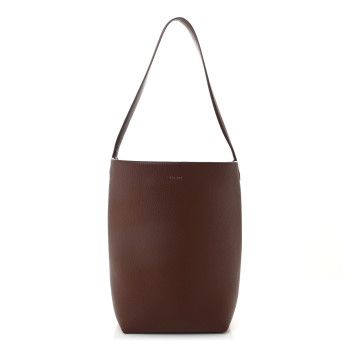 THE ROW Grained Calfskin Medium N/S Park Tote Cognac