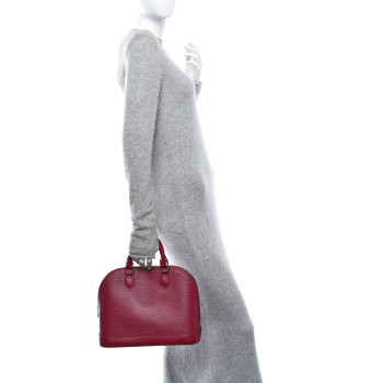 LOUIS VUITTON Epi Alma PM Fuchsia